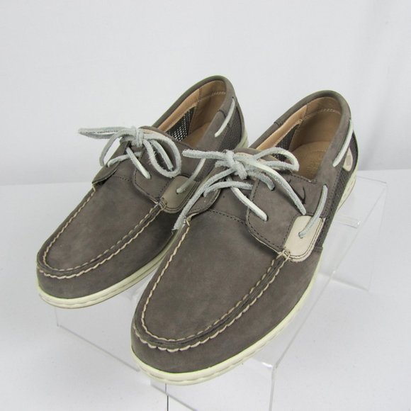 Sperry Shoes - SPERRY TOPSIDER Boat Shoe Loafer Gray Leather 10 M